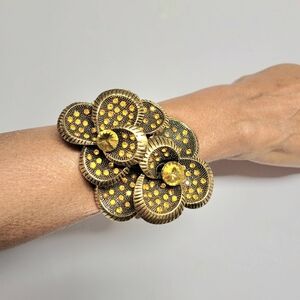 Womens Cuff Bracelet Chunky Glam Formal Large Bold Bracelet NEW